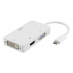USB-C till HDMI/DVI/VGA-adapter med 4K-stöd