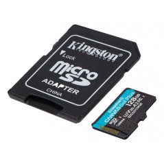 Kingston Canvas Go! microSDXC + SDXC 128GB UHS-I U3 V30 (Class 10)