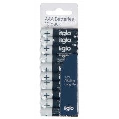 iiglo 10-pack AAA-batterier