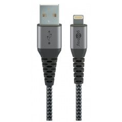 Elegant & extra robust MFi-godkänd USB till Lightning iPhone-laddkabel