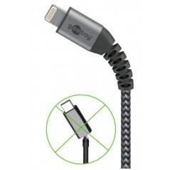 Elegant & extra robust MFi-godkänd USB till Lightning iPhone-laddkabel