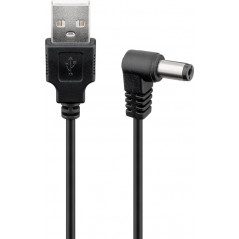 USB till vinklad DC kabel för strömöverföring via USB-uttag DC 5.5 x 2.1