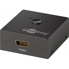 Goobay manuell HDMI-switch för 2 enheter
