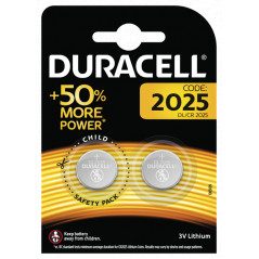 Duracell CR2025 knappcellsbatterier 2-pack