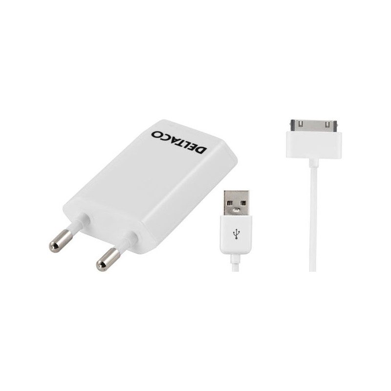 USB-laddare och iPhone-kabel USB-laddare och iPhone-kabel