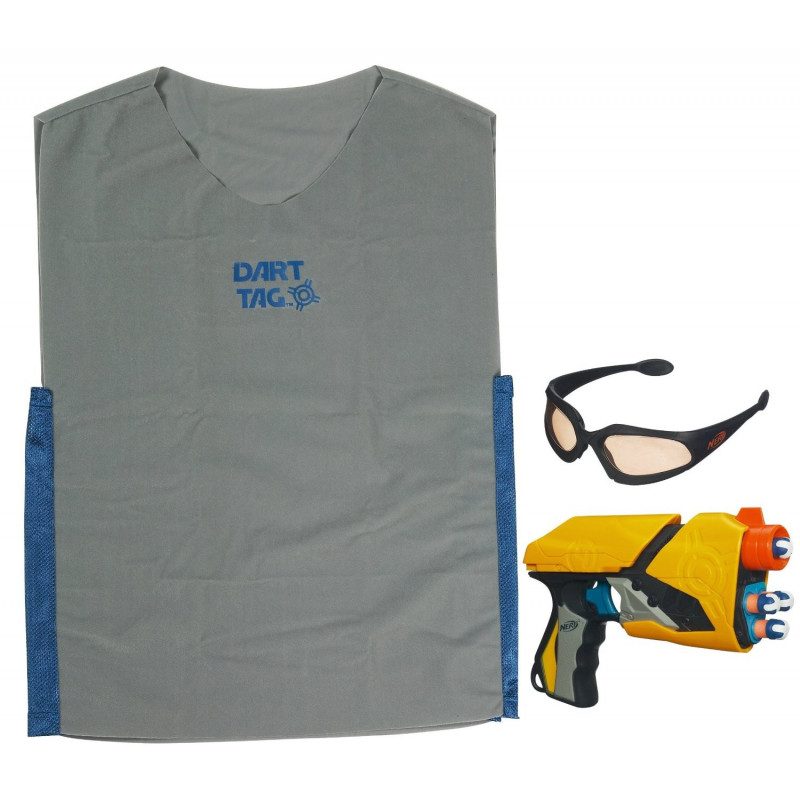 Nerf Dart Tag set med pistol, väst och glasögon Nerf Dart Tag set med pistol, väst och glasögon