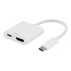 USB-C Multiport till HDMI-adapter med USB-C-laddport