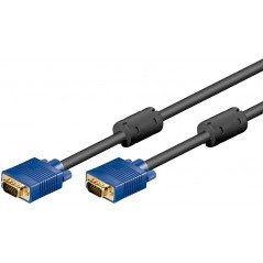 Skärmkabel & skärmadapter - Goobay guldpläterad VGA-kabel i flera längder