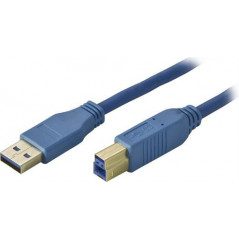 USB-kablar & USB-hubb - USB 3.0 kabel Typ A ha - Typ B ha 1m