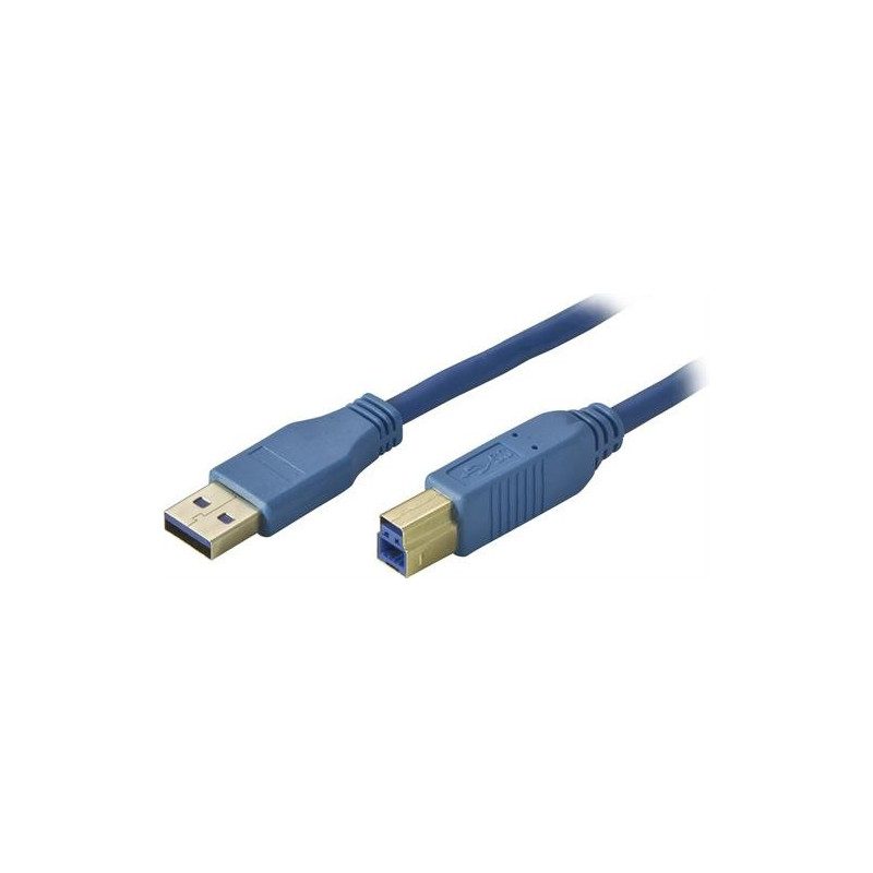 USB-kablar & USB-hubb - USB 3.0 kabel Typ A ha - Typ B ha 1m