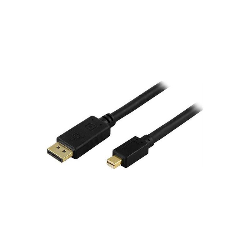 Skärmkabel & skärmadapter - MiniDisplayPort till DisplayPort-kabel 2 meter