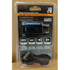 USB-laddare och iPhone-kabel