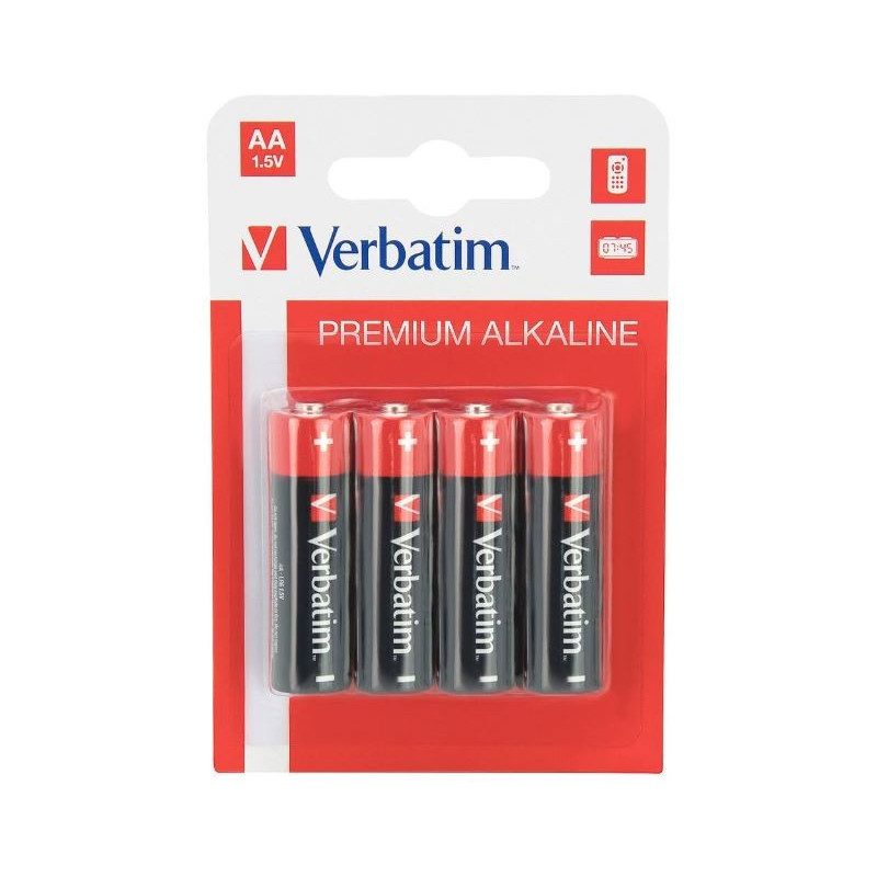 Batteri - Verbatim 4-pack AA-batterier