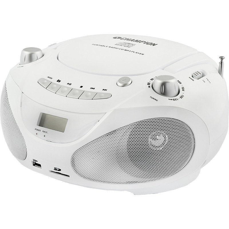 boombox CD, radio og MP3-afspilning - ABB200W | Billig...