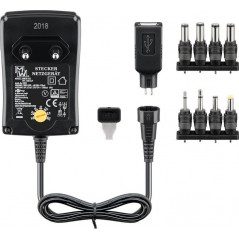 18 Watts AC-adapter universal (3-12 Volt)