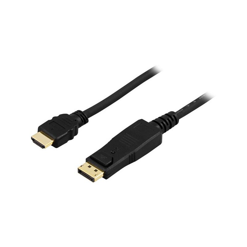 Skärmkabel & skärmadapter - DisplayPort till HDMI-kabel (beg)