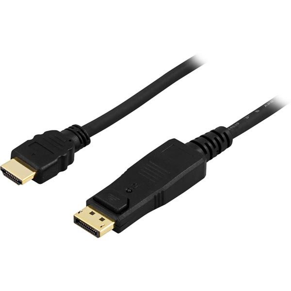 DisplayPort till HDMI-kabel (beg) (3 meter)