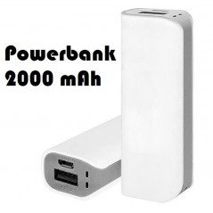 Portabla batterier - PowerBank batteri på 2000mAh