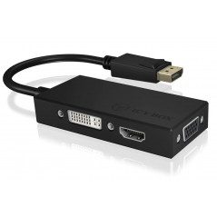 ICY BOX DisplayPort till HDMI/DVI-D/VGA-adapter
