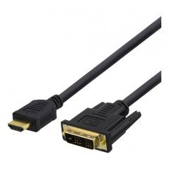 HDMI till DVI-kabel 1m